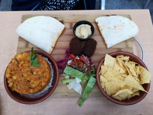 Mixed plate at Fat Frank in Gran Canaria