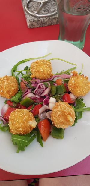 Vegan croquettes at Fat Frank in Gran Canaria