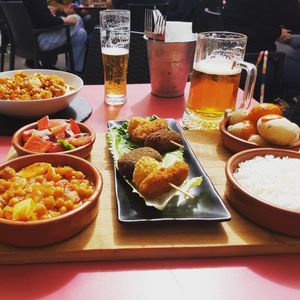 Vegan tapas plate at Fat Frank in Gran Canaria