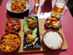 Vegan tapas at Fat Frank in Gran Canaria