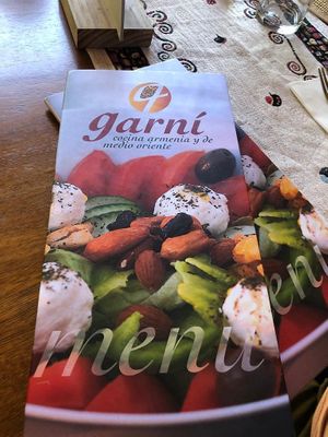 Menu online en su página web   at Garni in Maldonado