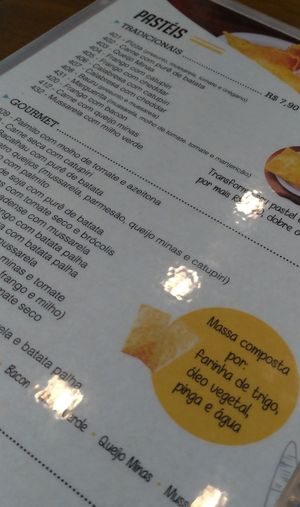 Massa de pastel sem gordura animal at Crep & Creepes in Pocos De Caldas