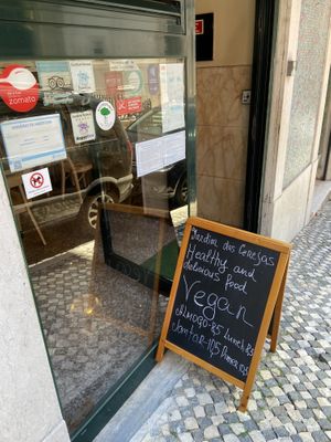 Outside window at Jardim das Cerejas - Chiado in Lisbon