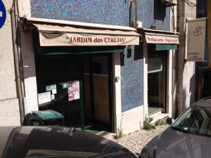 Outside at Jardim das Cerejas - Chiado in Lisbon