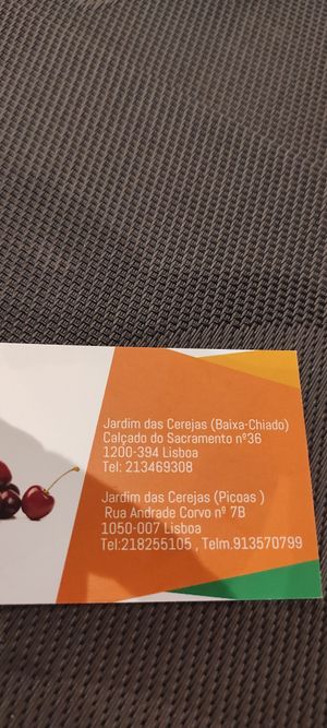 Tarjeta at Jardim das Cerejas - Chiado in Lisbon