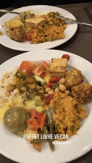 Buffet livre #Veganuary at Jardim das Cerejas - Chiado in Lisbon