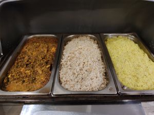 Vegan Buffet, lentils & rice at Jardim das Cerejas - Chiado in Lisbon