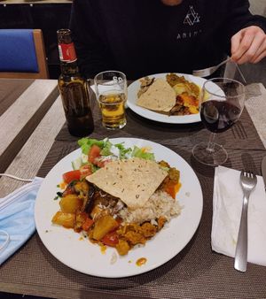 A selection from the buffet at Jardim das Cerejas - Chiado in Lisbon