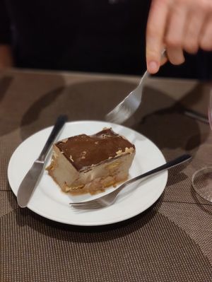 Dessert, chocolate mousse ? at Jardim das Cerejas - Chiado in Lisbon
