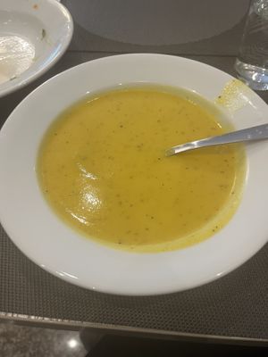 Same soup , lighter color this time   at Jardim das Cerejas - Chiado in Lisbon