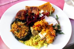 buffet food 1 at Jardim das Cerejas - Chiado in Lisbon