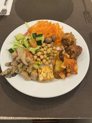 Variety of food  at Jardim das Cerejas - Chiado in Lisbon