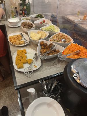 Cold part of the buffet   at Jardim das Cerejas - Chiado in Lisbon