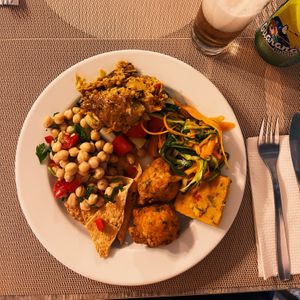 Buffet variety  at Jardim das Cerejas - Chiado in Lisbon