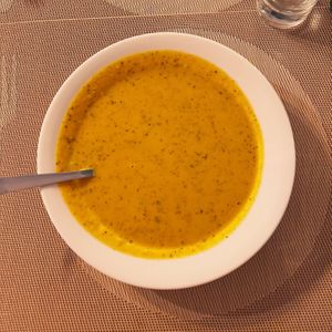 Lentil soup  at Jardim das Cerejas - Chiado in Lisbon