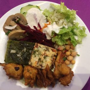 cold buffet  at Jardim das Cerejas - Chiado in Lisbon