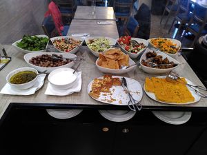 Selection of ingredients at Jardim das Cerejas - Chiado in Lisbon