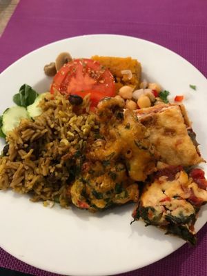 My buffet selection at Jardim das Cerejas - Chiado in Lisbon