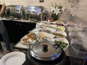 Hot food  at Jardim das Cerejas - Chiado in Lisbon