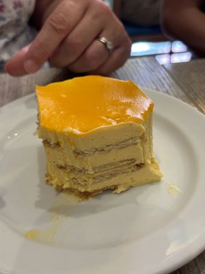 Fab pudding! An extra €2  at Jardim das Cerejas - Chiado in Lisbon