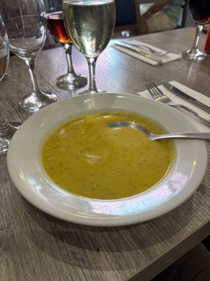 Vege soup   at Jardim das Cerejas - Chiado in Lisbon