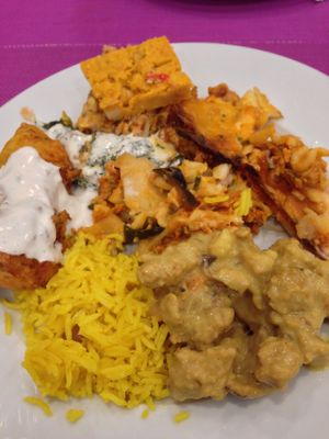 A selection from the buffet at Jardim das Cerejas - Chiado in Lisbon