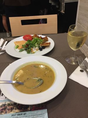 Amazing soup! at Jardim das Cerejas - Chiado in Lisbon