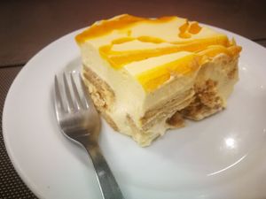 Mango cake at Jardim das Cerejas - Chiado in Lisbon