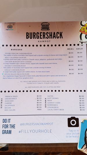more info at www.the-vegan-travelers.com at Burgershack in Kampot