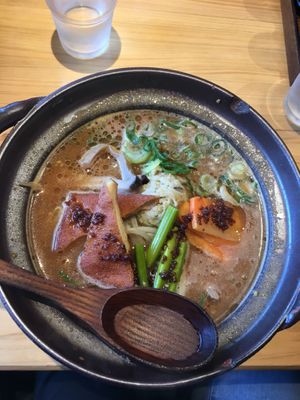 Vegan ramen  at Takesan Ramen - Obuse in Nagano