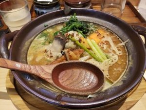 Vegan ramen at Takesan Ramen - Obuse in Nagano