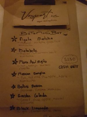 Cocktails at Vespertina in Tulum