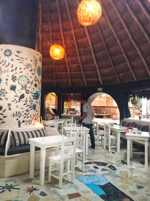 “Tree of Life” mural at Vespertina in Tulum