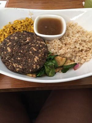 Vegan Loco Moco at Palm Greens Cafe in Palm Springs