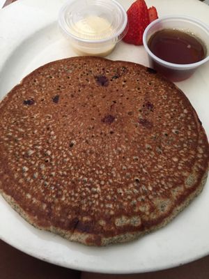 Vegan Blueberry Pancakes at Palm Greens Cafe in Palm Springs