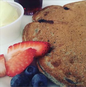Blueberry Pancakes at Palm Greens Cafe in Palm Springs