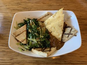 Taj Curry bowl  at Palm Greens Cafe in Palm Springs