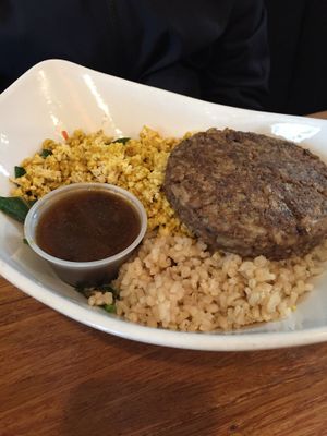 Vegan Loco Moco at Palm Greens Cafe in Palm Springs