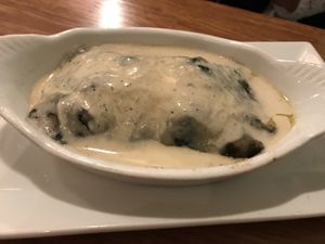 Mushroom lasagna at Palm Greens Cafe in Palm Springs