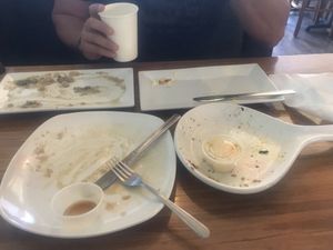 Finished every last bite! at Palm Greens Cafe in Palm Springs