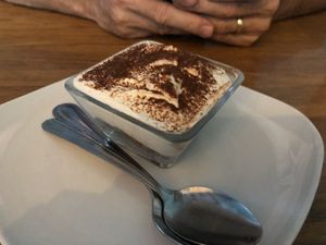 Vegan Tiramisu  at Palm Greens Cafe in Palm Springs