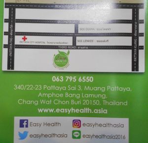 Location at Easy Health in Pattaya