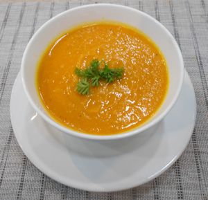 Carrot Ginger Soup at Easy Health in Pattaya