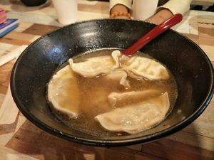 Vegan gyoza at Orange Shokudou オレンジ食堂 in Okinawa