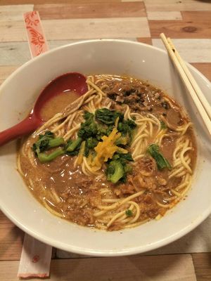Vegan ramen at Orange Shokudou オレンジ食堂 in Okinawa