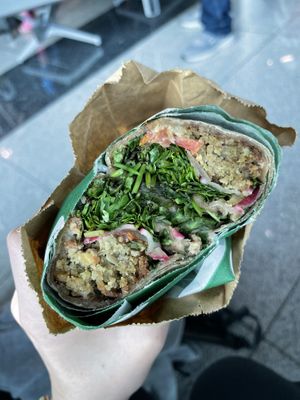 Falafel wrap from Treehouse Juicery, T3, DXB   at DXB - Treehouse Juicery - T3 in Dubai