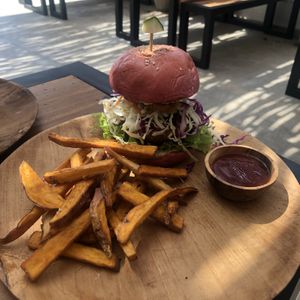 Burger at No Fish Today in Weligama