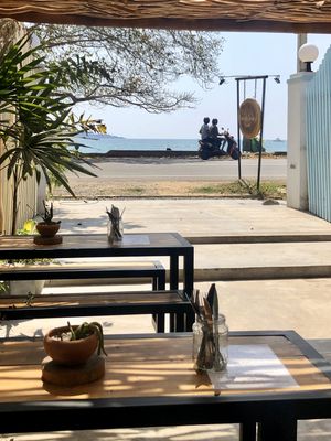 View from downstairs ! at No Fish Today in Weligama