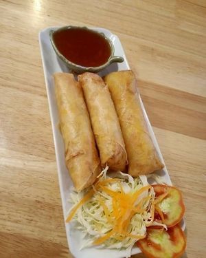 Spring roll - VEGAN  at Sababa in Chiang Mai