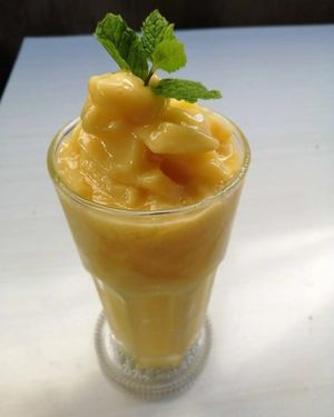 Mango shake at Sababa in Chiang Mai